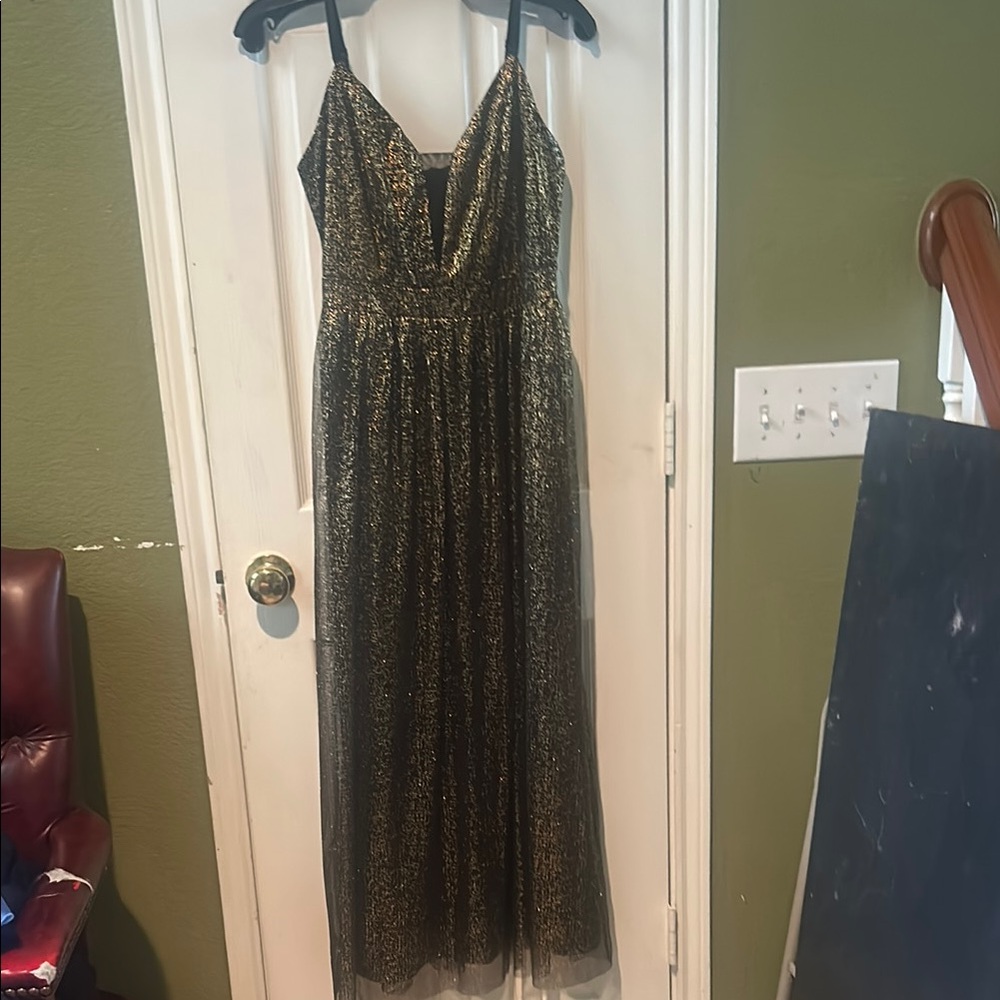 Elegant Black and Gold  Dress